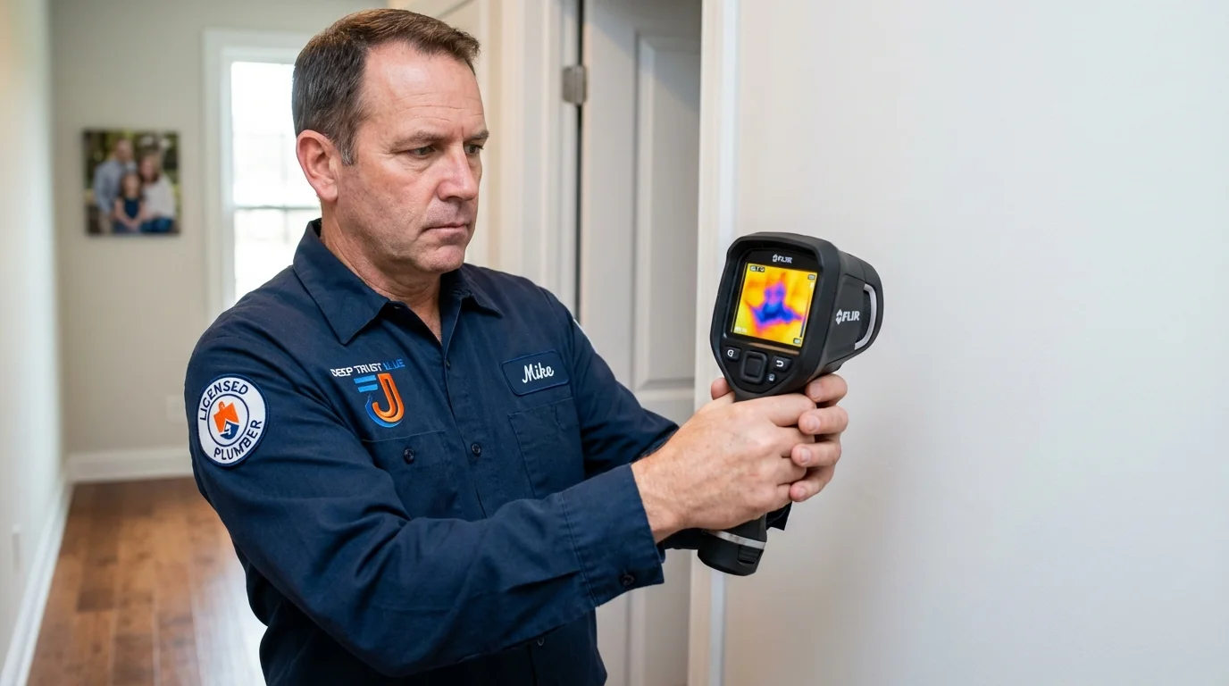 Thermal imaging leak detection by Johns Plumbing LLC in Rexburg